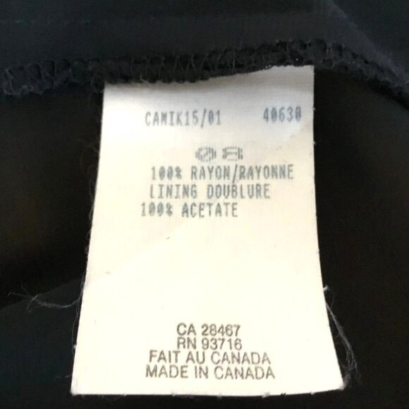MARISA MINICUCCI Women Sheer Black Layered Tank Top Minimalist Made Canada 8 - Picture 7 of 8